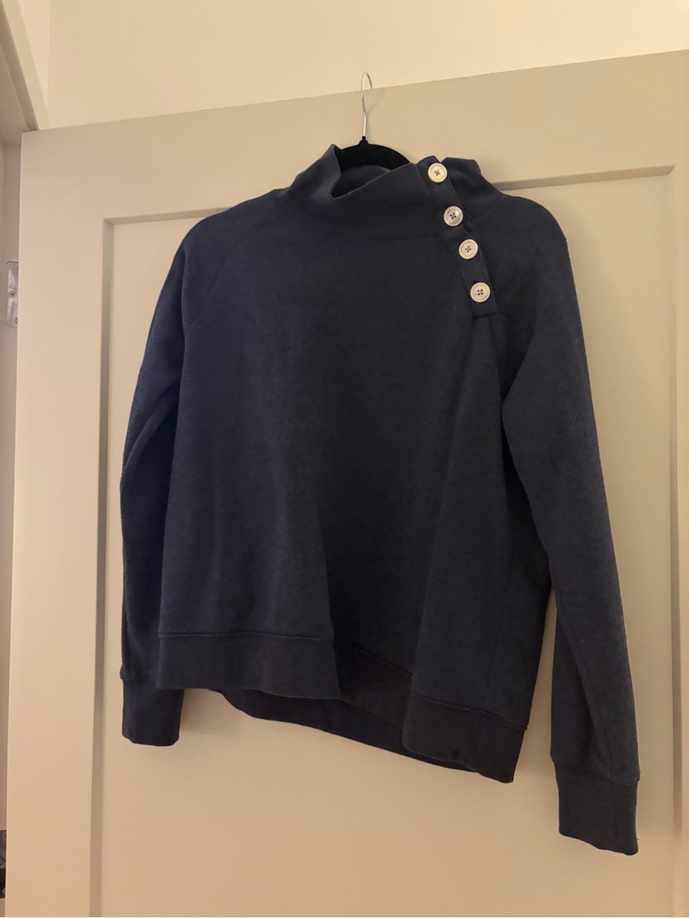 Navy Blue Button sweater
